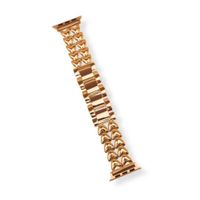 Correa doble corazon de acero watch 42 44 45 46 49mm dorado