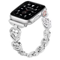Correa corazon de acero watch 38 40 41mm y 42mm serie 10 plata