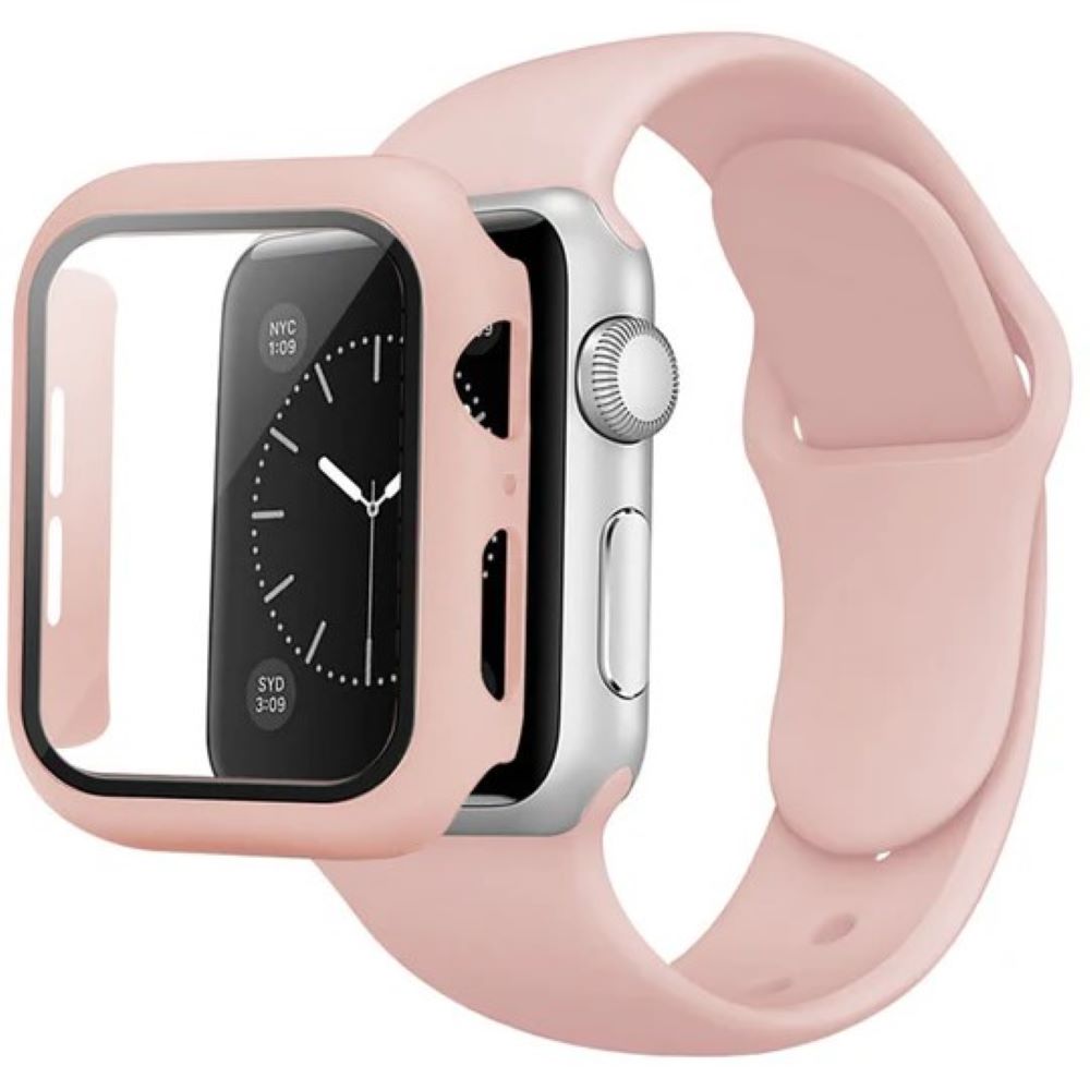 Bumper case para apple watch de 46mm serie 10 rosado
