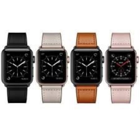 Correa de cuero para Applewatch 38 40 41mm Marron