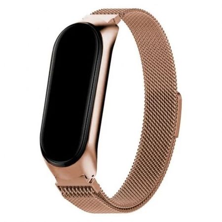 Correa Milanese Imantada para Xiaomi Band 5 6 Oro Rosa