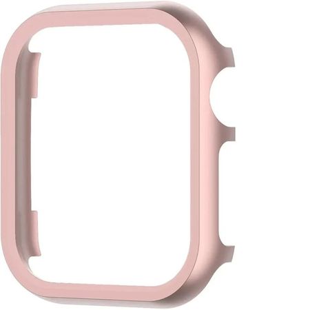 Bumper case de acero inox para smartwatch de 45mm rosado