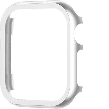 Bumper case de acero inox para smartwatch de 44mm plata