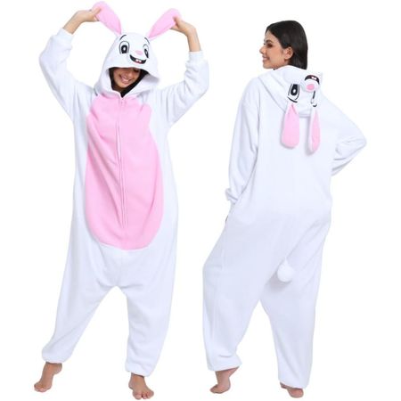 DISFRAZ PIJAMA TEMÁTICO PARA NIÑOS Y ADULTOS | CONEJITO Disfraz Pijama temático para niños y adultos de Conejito | Talla: S