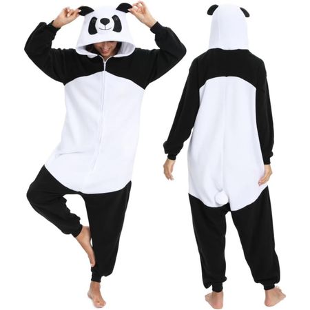 Disfraz Pijama temático para niños y adultos de Panda | Talla: L