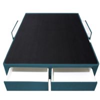 Base de Cama Wels 4 Cajones King Americano 1.98 x 2.03 - Cobalto