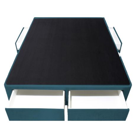 Base de Cama Wels 4 Cajones King Americano 1.98 x 2.03 - Cobalto