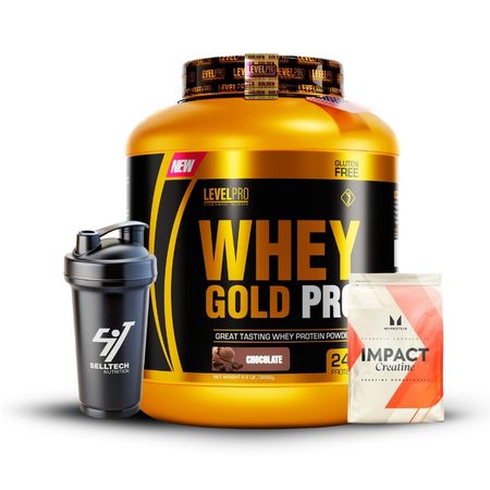 Whey Gold Pro 6.6lbs Rich Chocolate+Creatina Myprotein 250gr+Shaker