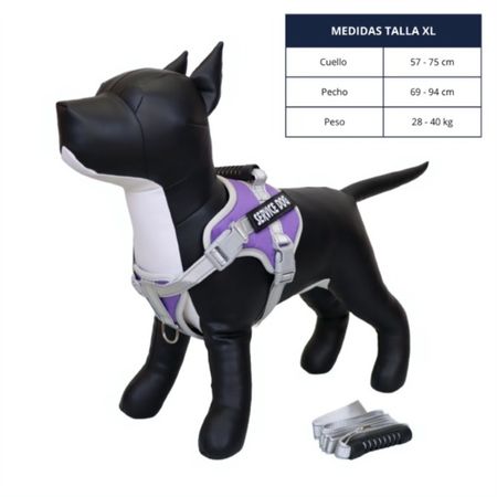 Pechera de Seguridad Reflectante Ajustable - Color Morado