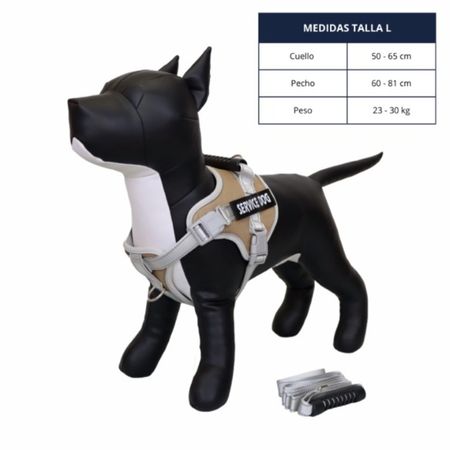 Pechera de Seguridad Reflectante Ajustable - Color Beige