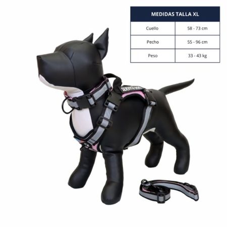 Pechera Táctica Reforzada Color Rosado/Negro