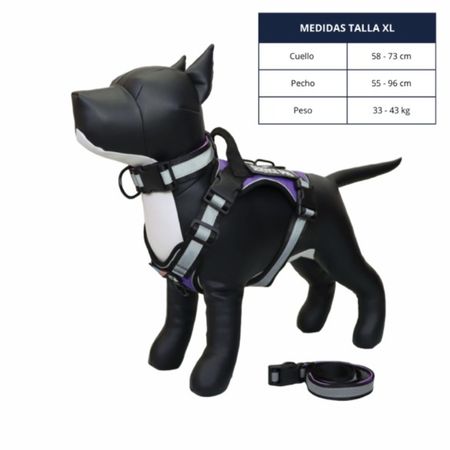 Pechera Táctica Reforzada Color Morado/Negro