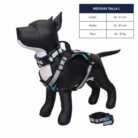 Pechera Táctica Reforzada Color Turquesa/Negro