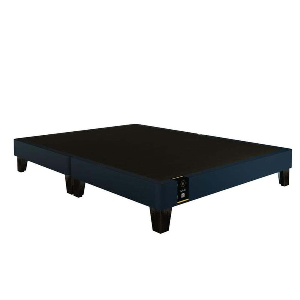 Base De Cama Europea Carintia Queen Americano 1.53 x 2.03 - Azul Marino