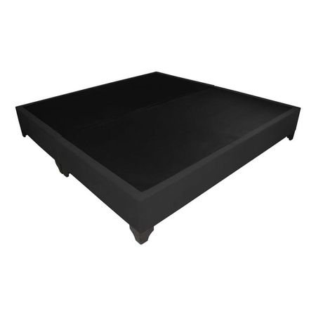 Base De Cama Luton Queen Europeo 160 x 200 2 Piezas - Negro