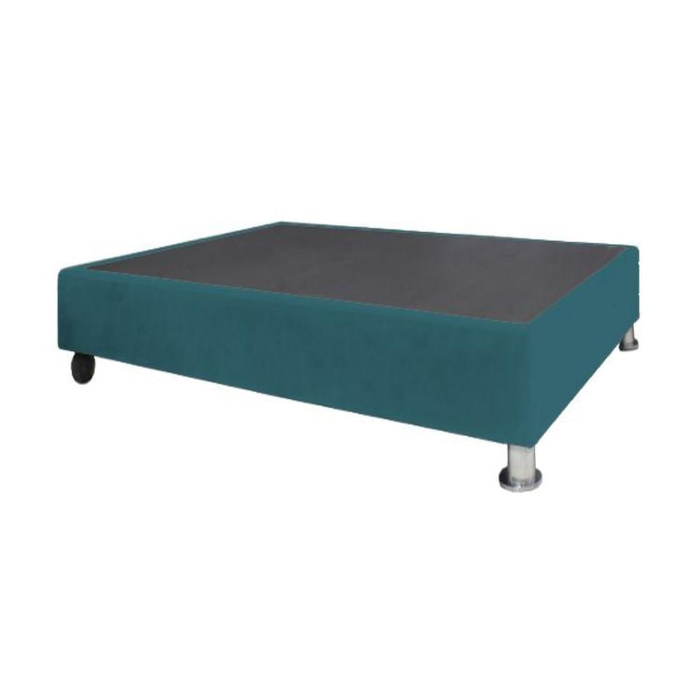 Base De Cama Luton con Ruedas 1.5 plz - Cobalto