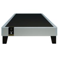 Base De Cama Europea Carintia 1.5 Plz -Gris Claro