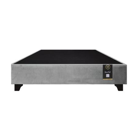 Base De Cama Luton 1.5 Plz - Gris claro