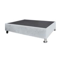 Base De Cama Luton con Ruedas 2 plz - Gris Claro