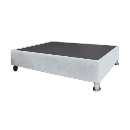 Base De Cama Luton con Ruedas 2 plz - Gris Claro