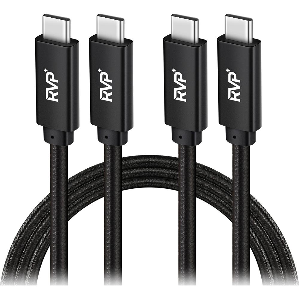 Cable RVP+ USB-C 3.2 Gen 2x2 de 3 pies (Paquete de 2) - Transferencia de Datos de hasta 20 Gb/s, 100