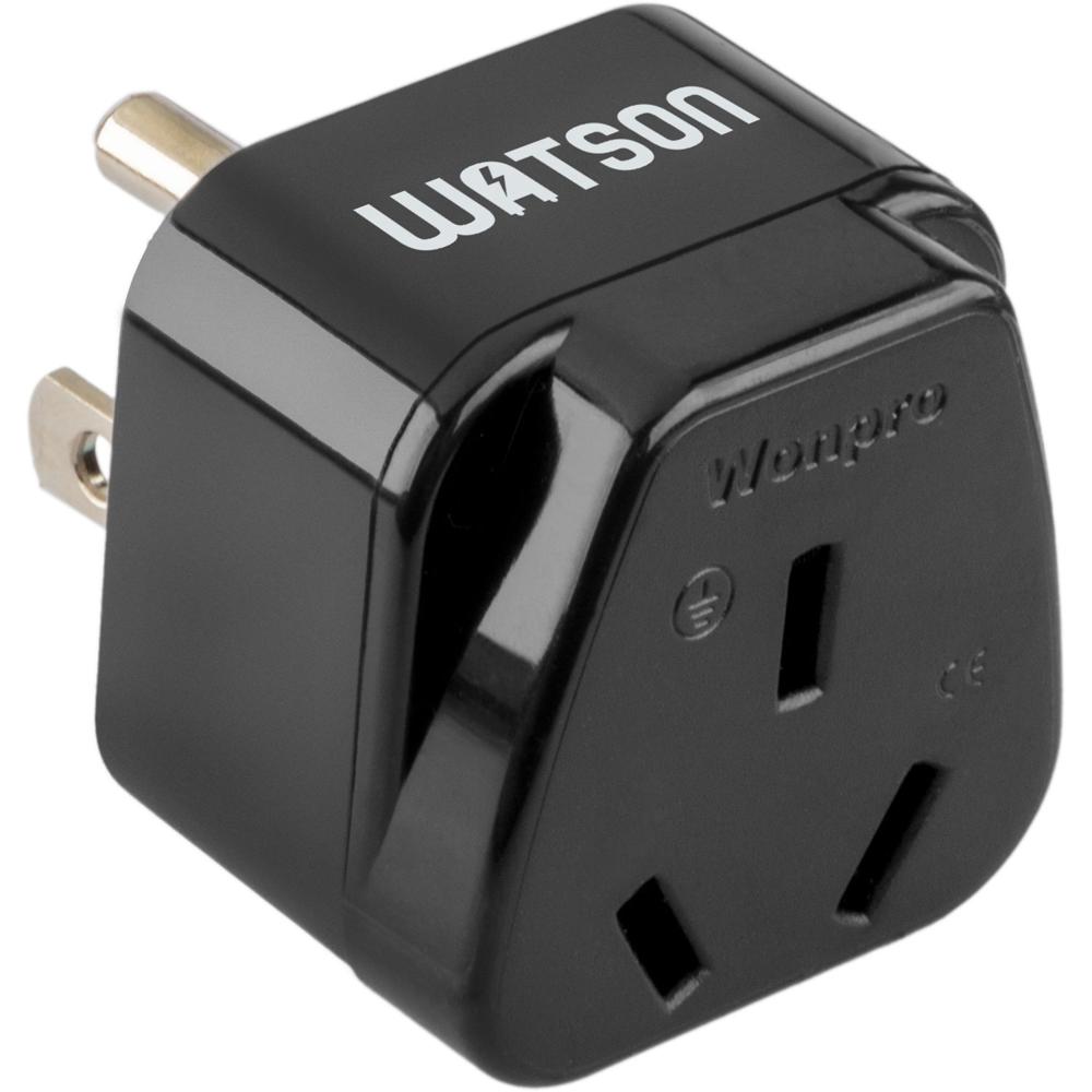 Adaptador de Enchufe de Potencia Watson 3 Patas Australia/Argentina (Tipo I) a 3 Patas USA - Conecta
