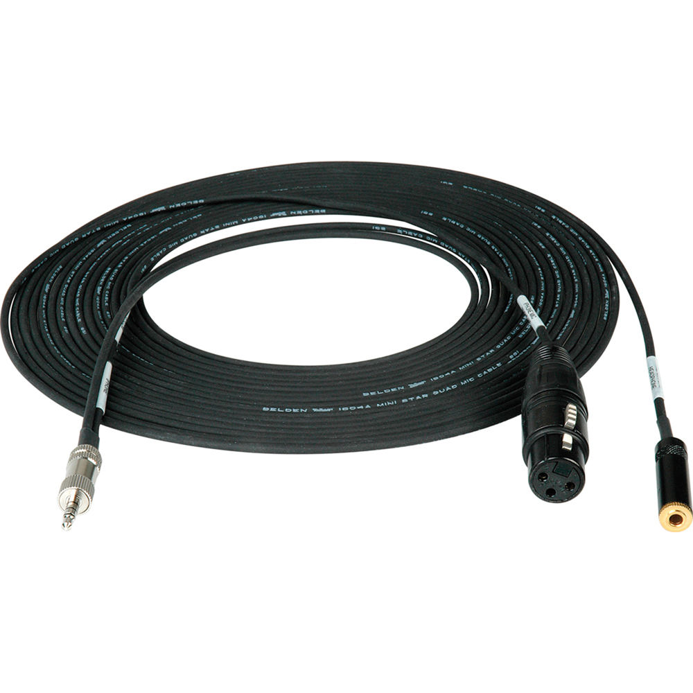Cable TRRS de 6' de Sescom para iPhone/iPod/iPad a Micrófono XLR y Jack de Monitoreo de 3.5mm