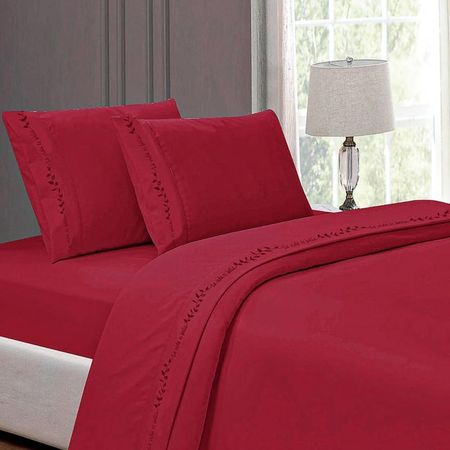 Juego de Sábanas  100%Algodón KING - VINO