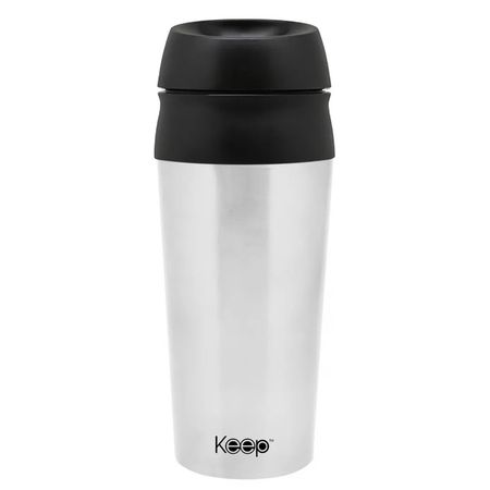 Vaso Mug Keep Botón 450ml Negro
