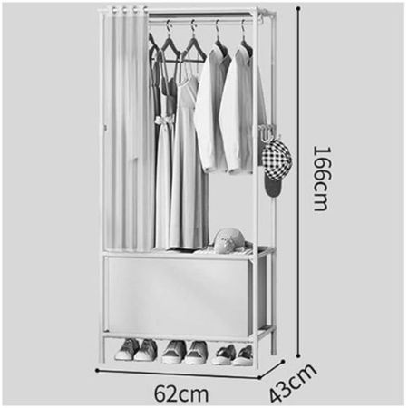 Perchero Colgador de Ropa Estante Organizador Blanco
