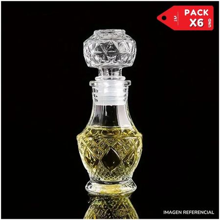 Frasco de Aceite Vinagre Especias de Vidrio Anna 150ml Pack x6