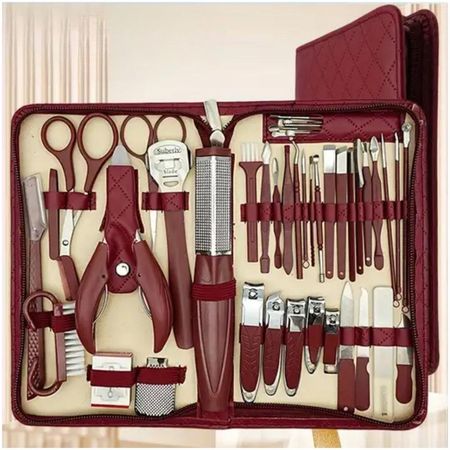 Set de Manicura y Pedicura 42 Piezas Vino