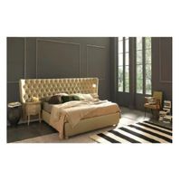 DM DORMITORIO BOX + CABECERA QUEEN LORY CREMA