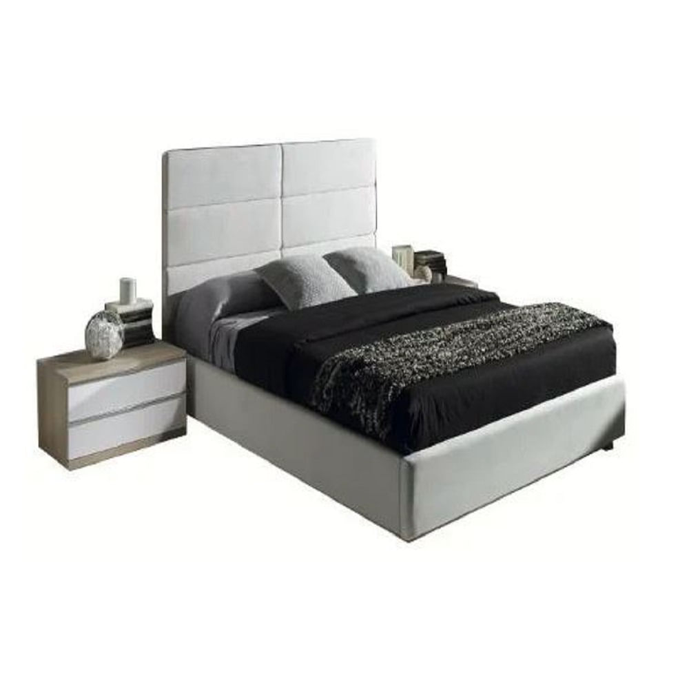 DM DORMITORIO QUEEN ZAR + VELADOR + COLCHON PARAISO