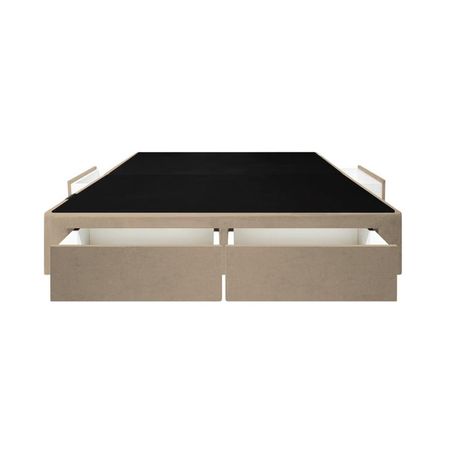 Base De Cama Wels 4 Cajones 2 Plz - Beige Claro