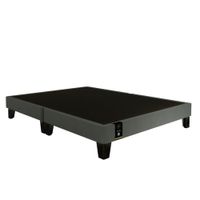 Base De Cama Europea Carintia Queen Americano 1.53 x 2.03 - Gris Oscuro