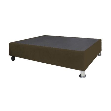 Base De Cama Luton con Ruedas 1.5 plz - Chocolate Claro