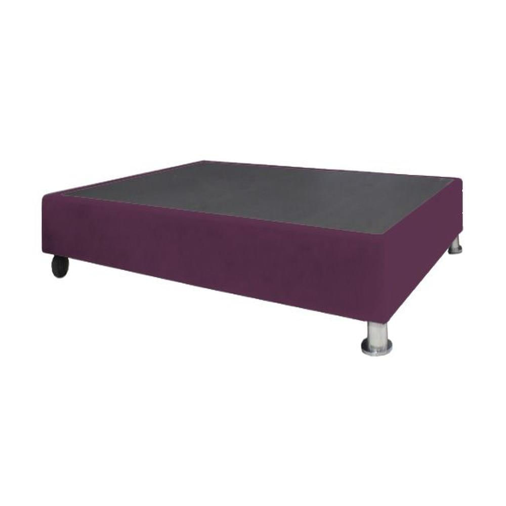 Base De Cama Luton con Ruedas 1.5 plz - Púrpura