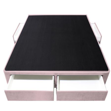 Base de Cama Wels 4 Cajones King Europeo - Rosado