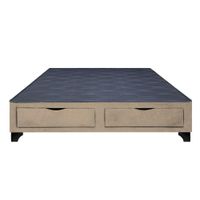 Base de Cama Kolpa 2 Cajones Frontales 1.5 Plz - Beige Claro