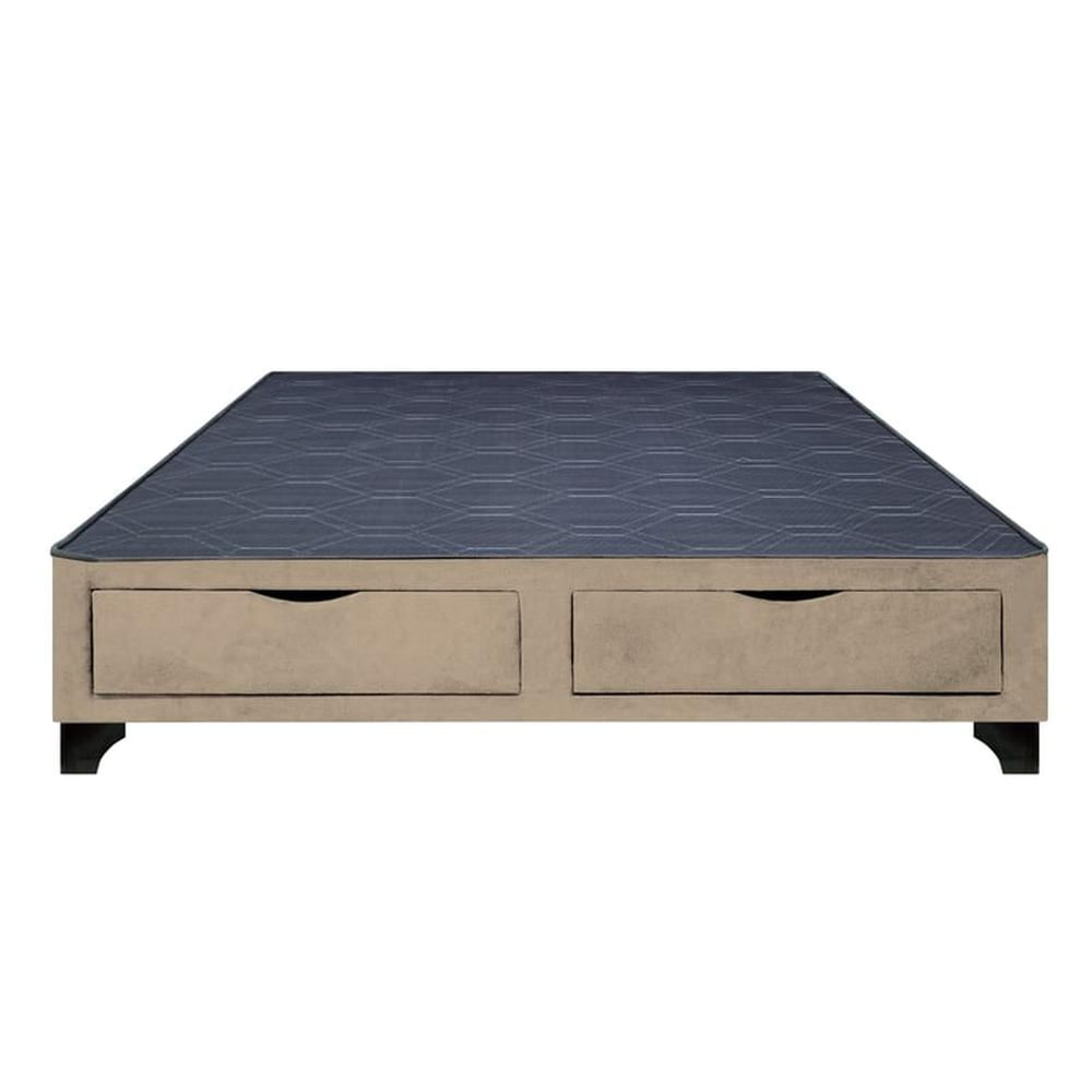 Base de Cama Kolpa 2 Cajones Frontales 1.5 Plz - Beige Claro