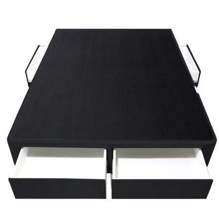 Base de Cama Wels 4 Cajones King Europeo - Negro