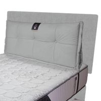Dormitorio Pocket Vip + 4 Caj. 2 Plz + Cabecera + Cojin - Gris Claro