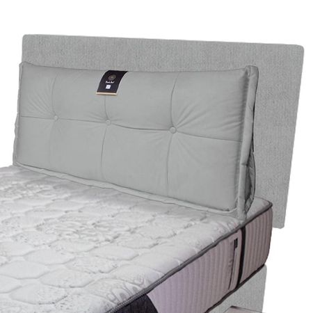 Dormitorio Pocket Vip + 4 Caj. 2 Plz + Cabecera + Cojin - Gris Claro