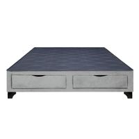 Base de Cama Kolpa 2 Cajones Frontales 1.5 Plz - Gris Claro