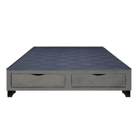 Base de Cama Kolpa 2 Cajones Frontales 1.5 Plz - Gris Oscuro