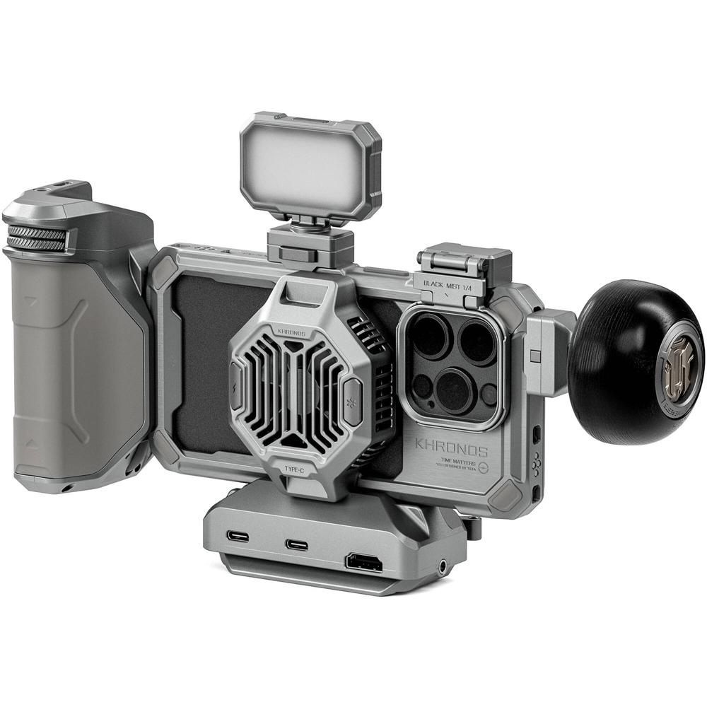 Kit Ultimate Tilta Khronos para iPhone 15 Pro (Blanco Titanio) - Incluye Funda, Sistema de Refrigera