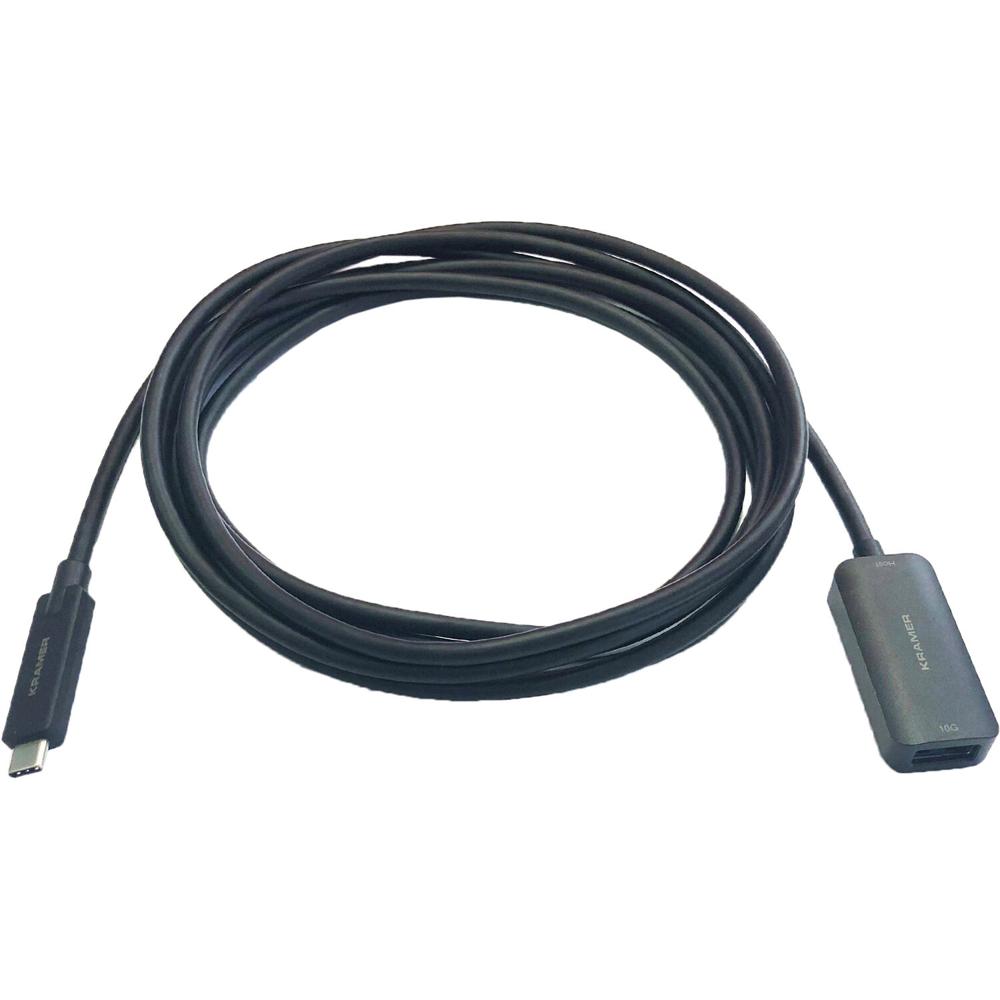 Kramer Cable Extensor Activo USB 3.1 Gen 2 Tipo-C Macho a USB Tipo-A Hembra de 15'