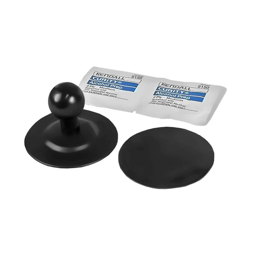Base Adhesiva Flex de RAM MOUNTS con Bola de 1"" - Base Compuesta de 2.5"", Almohadilla Adhesiva Doble