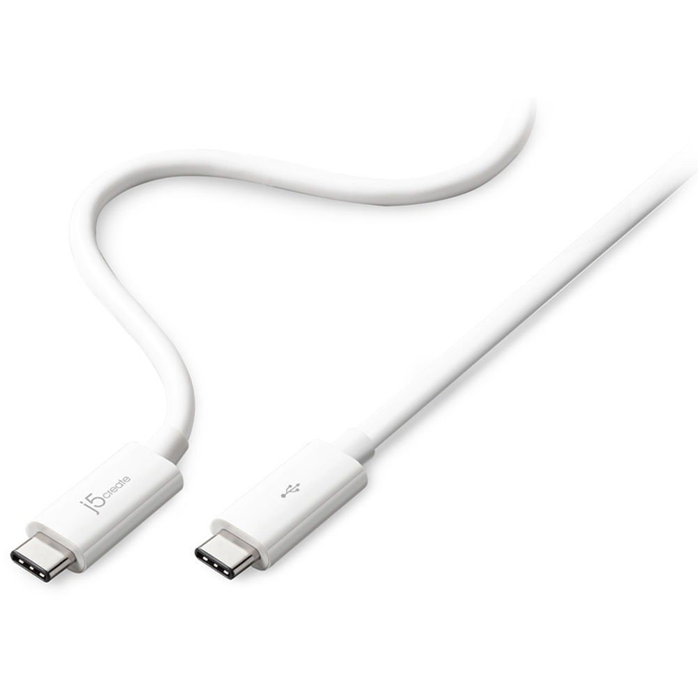 Cable j5create USB 2.0 Type-C Macho Marcado Electrónicamente (3') - Conexión USB Type-C, 3A para Car